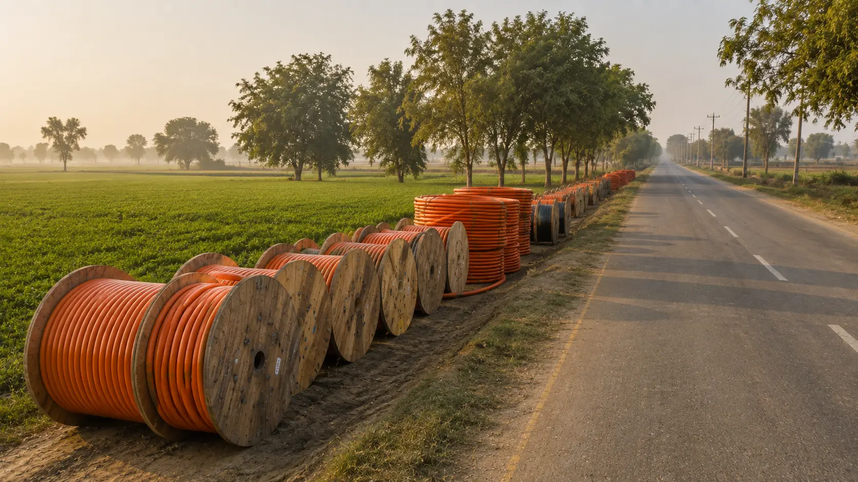 Fiber optic cable deployment across Narowal District