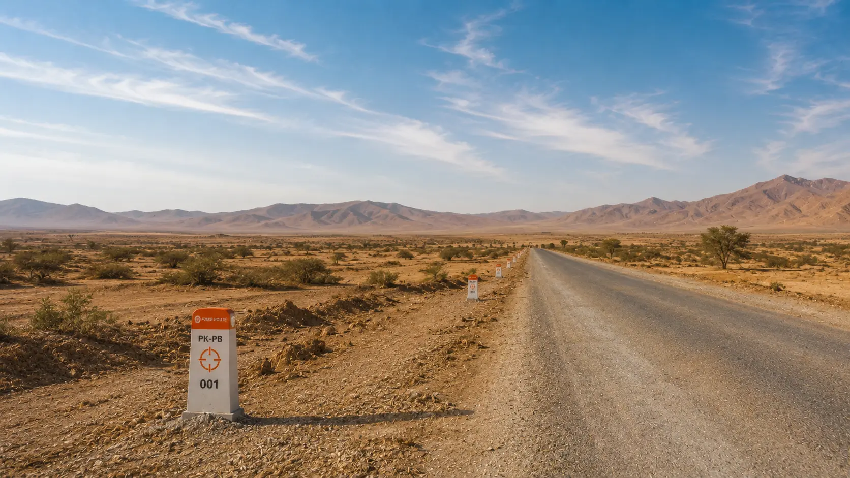 Long-haul fiber backbone across Layyah and Dera Ghazi Khan