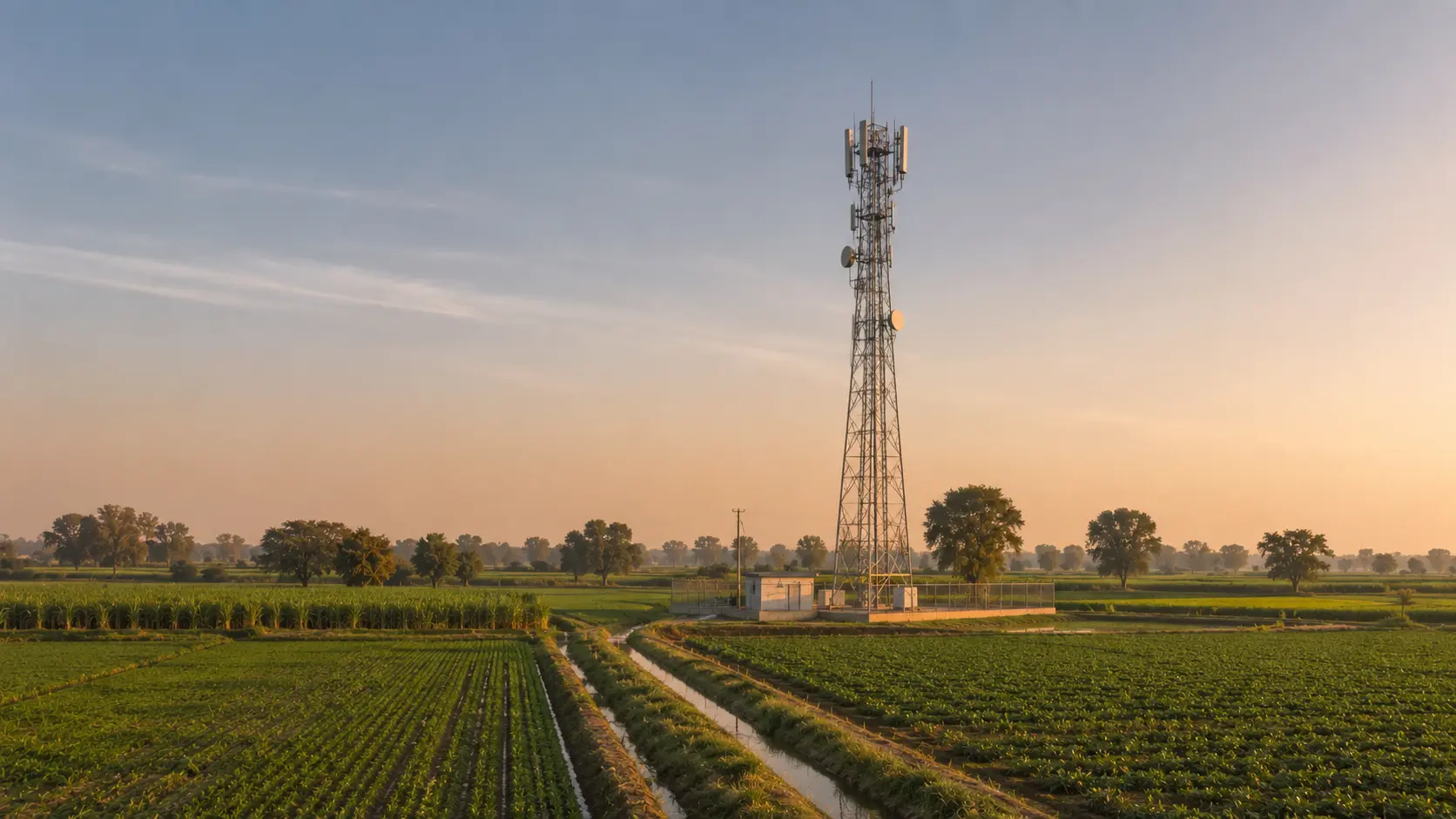 Mobile broadband coverage across rural Central Punjab